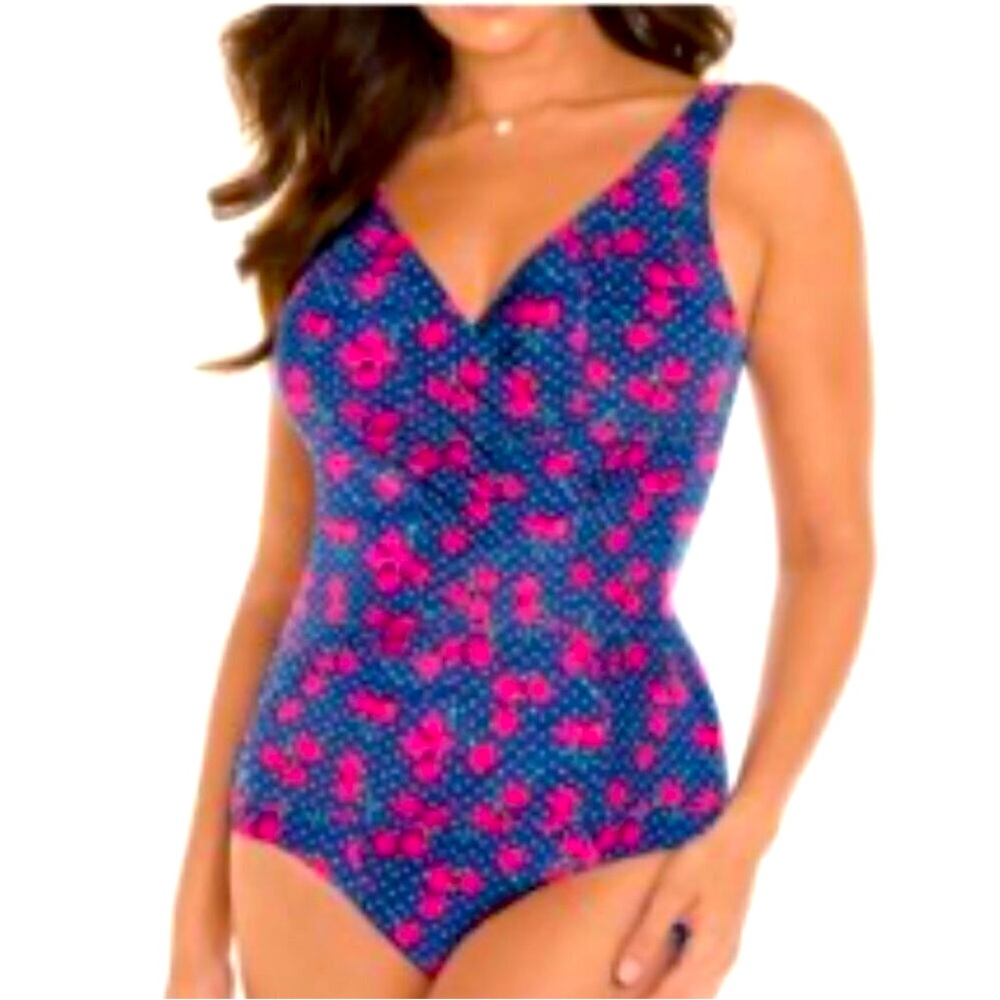 Miraclesuit Size 8 Cherry Bomb One Piece Swimsuit Women's